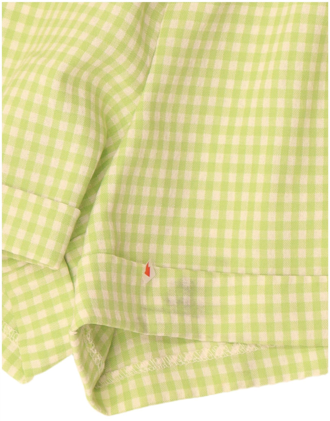 PIMKIE Womens High Waist Chino Shorts IT 44 Medium W26 Green Gingham