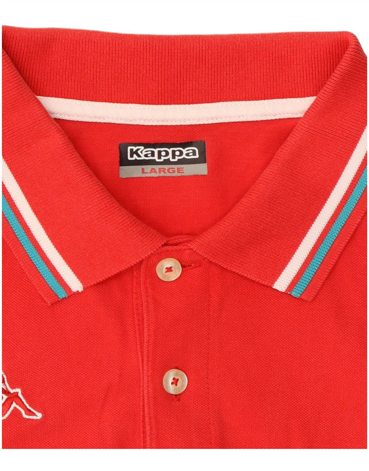 Kappa Mens Polo Shirt Large Red