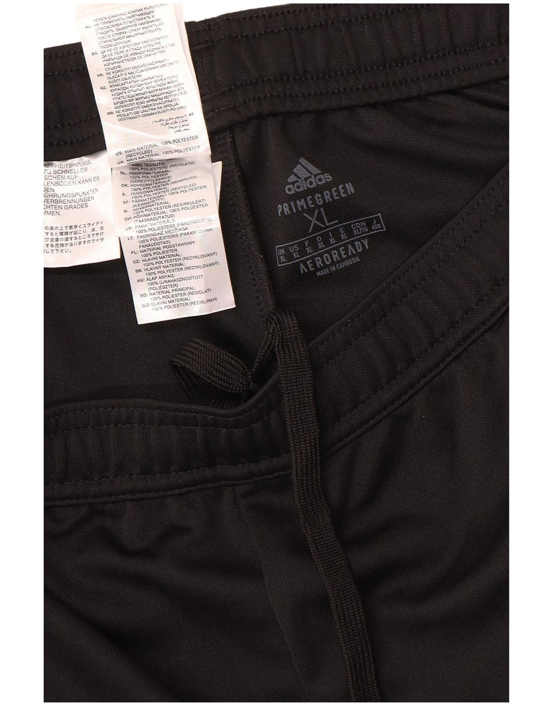 Adidas Mens Aeroready Tracksuit Trousers XL Black Polyester