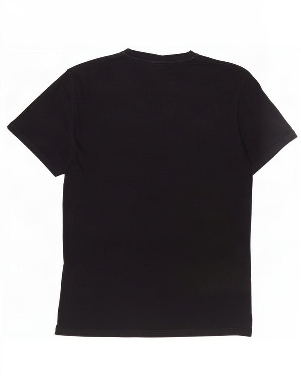 Ellesse Mens Graphic T-Shirt Top Large Black Cotton