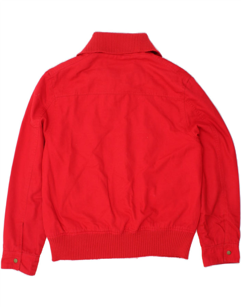 PACO Womens Bomber Jacket UK 14 Medium Red Polyester Vintage Paco and Second-Hand Paco from Messina Hembry 