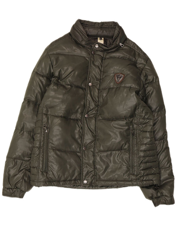 Lotto Womens Hooded Padded Jacket UK 18 XL Khaki Polyamide