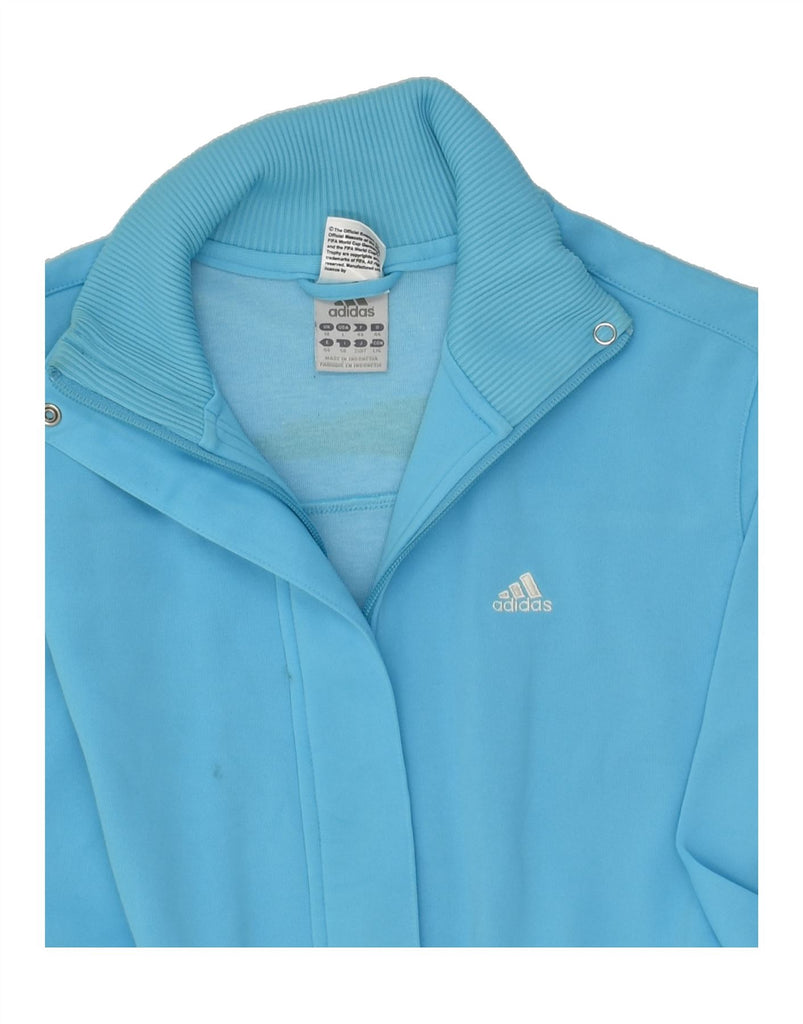 ADIDAS Womens Tracksuit Top Jacket UK 18 XL Blue Polyester | Vintage Adidas | Thrift | Second-Hand Adidas | Used Clothing | Messina Hembry 