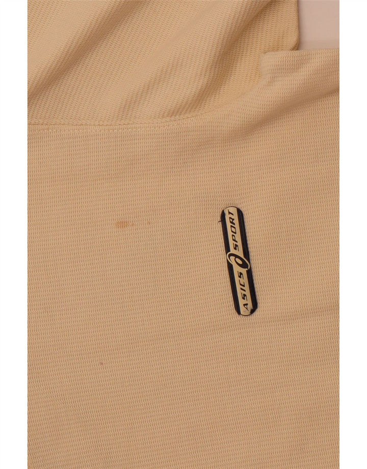ASICS Mens T-Shirt Top XS Beige