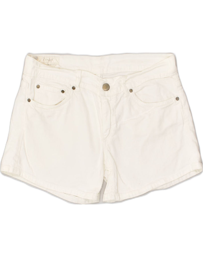 DONDUP Womens Denim Shorts W30 Medium White Cotton | Vintage Dondup | Thrift | Second-Hand Dondup | Used Clothing | Messina Hembry 