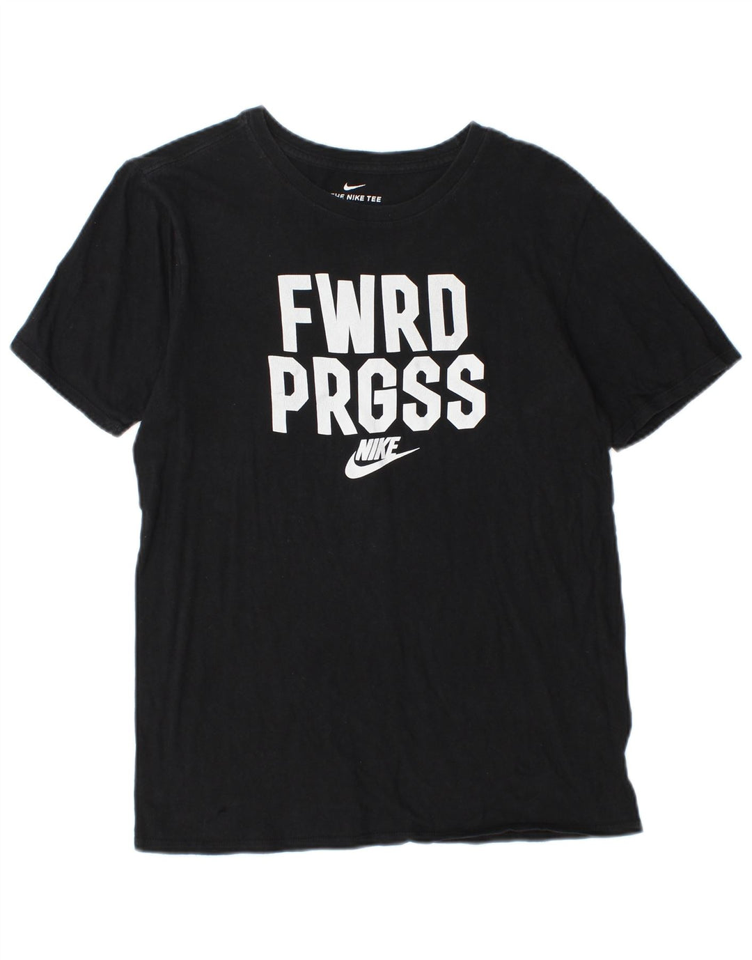 NIKE Mens Athletic Cut Graphic T-Shirt Top Small Black Cotton