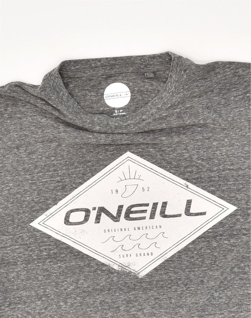 O'NEILL Mens Graphic T-Shirt Top Small Grey Flecked Cotton | Vintage O'Neill | Thrift | Second-Hand O'Neill | Used Clothing | Messina Hembry 