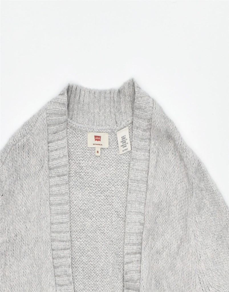 LEVI'S Womens Open Cardigan Sweater UK 6 XS Grey | Vintage | Thrift | Second-Hand | Used Clothing | Messina Hembry 