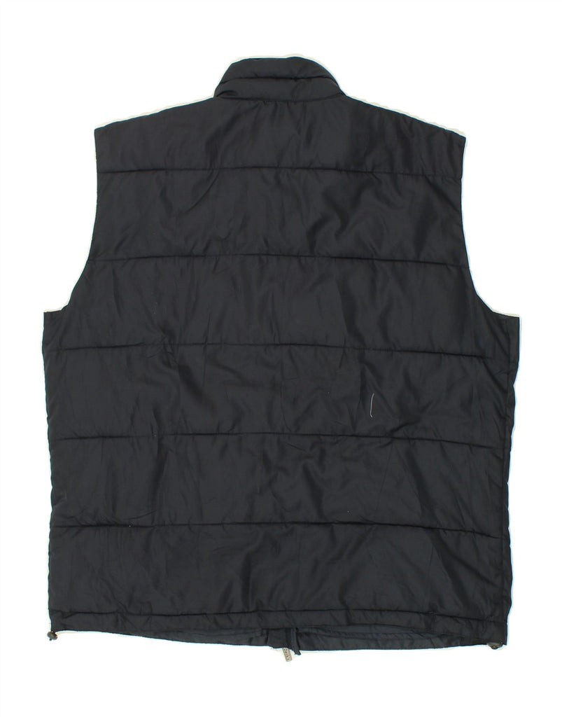 DACK'S Mens Padded Gilet UK 40 Large Navy Blue Polyester | Vintage Dack's | Thrift | Second-Hand Dack's | Used Clothing | Messina Hembry 