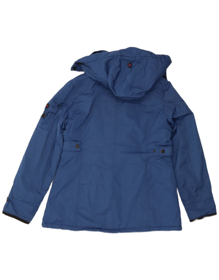 Wellensteyn Womens Hooded Padded Jacket UK 20 2XL Blue Polyamide