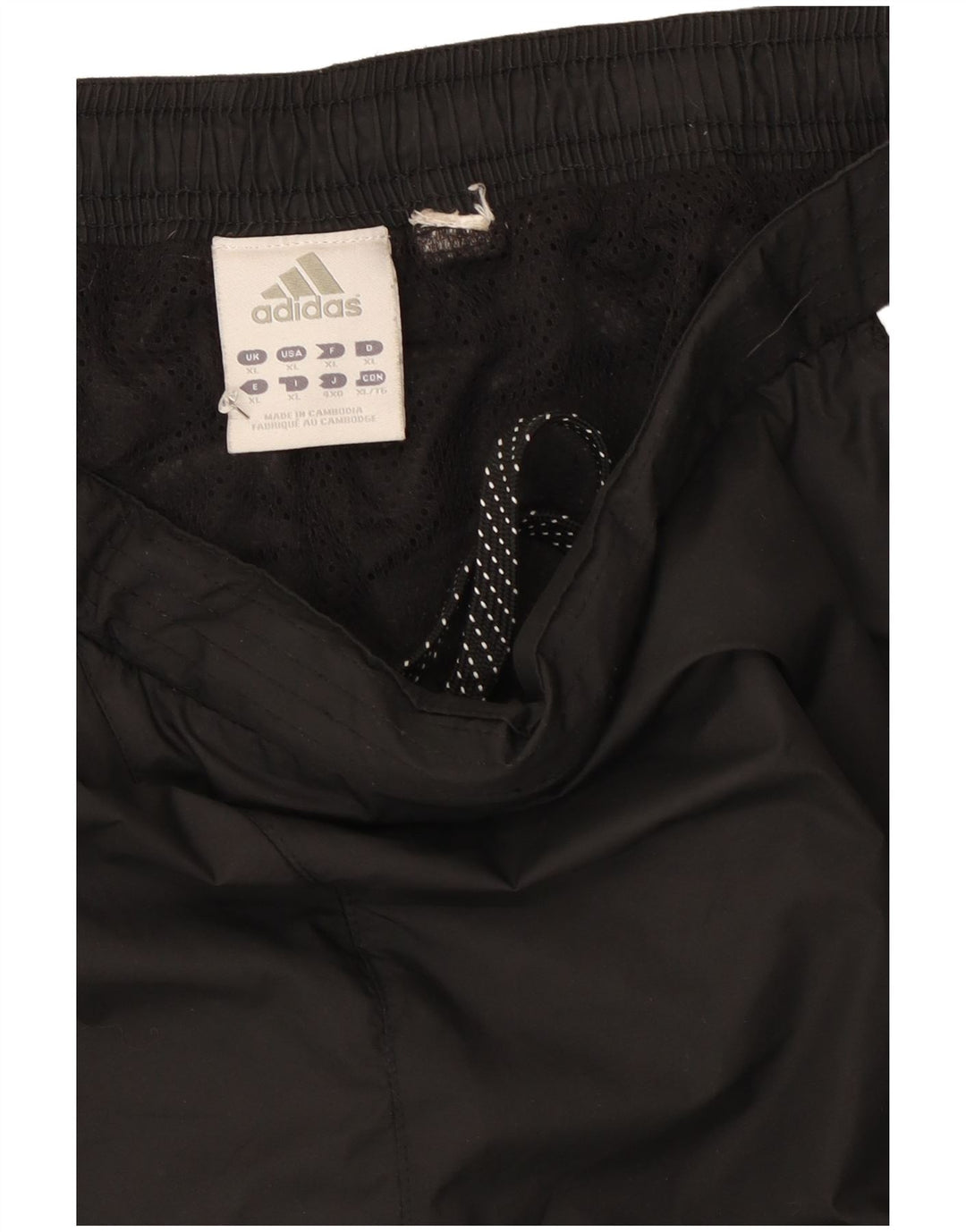 Adidas Mens Waterproof Trousers XL Black Geometric