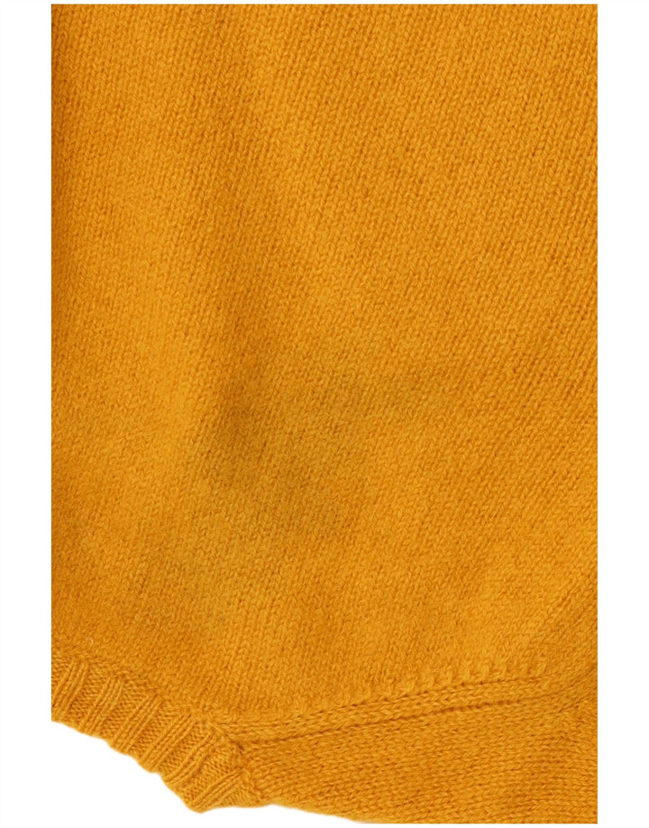 SERGIO TACCHINI Womens Crew Neck Jumper Sweater UK 14 Large Yellow