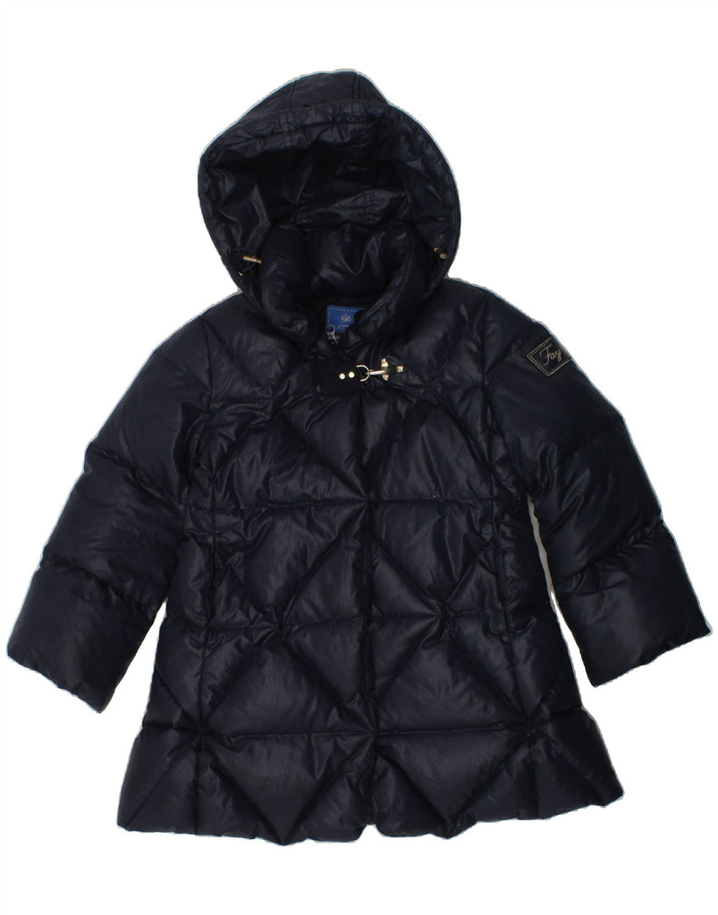 FAY Girls Hooded Padded Jacket 3-4 Years Navy Blue Polyamide | Vintage Fay | Thrift | Second-Hand Fay | Used Clothing | Messina Hembry 