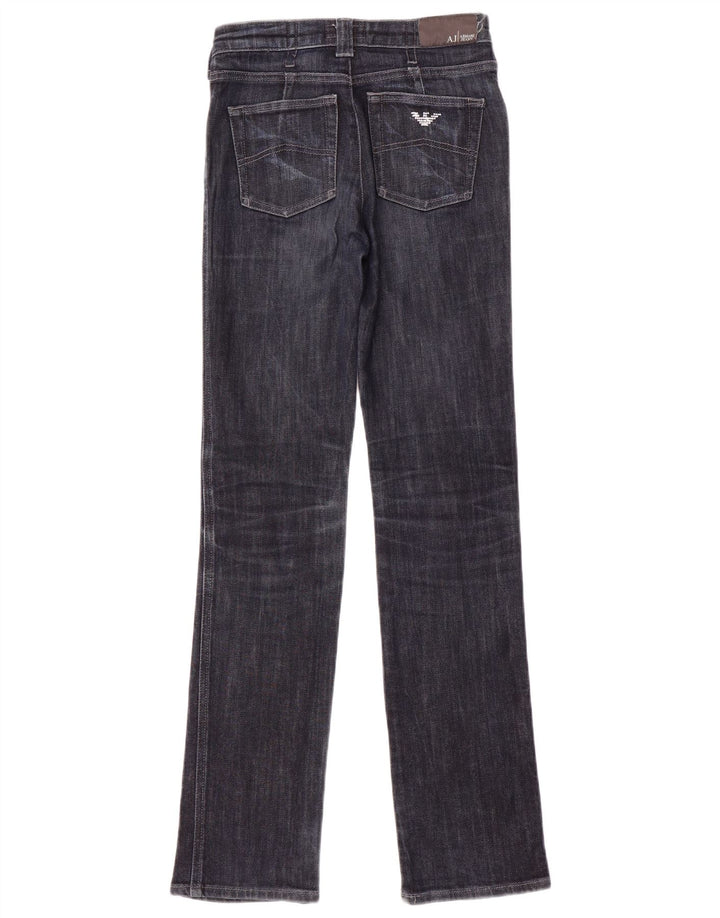 Armani Womens Straight Jeans W26 L32 Navy Blue Cotton