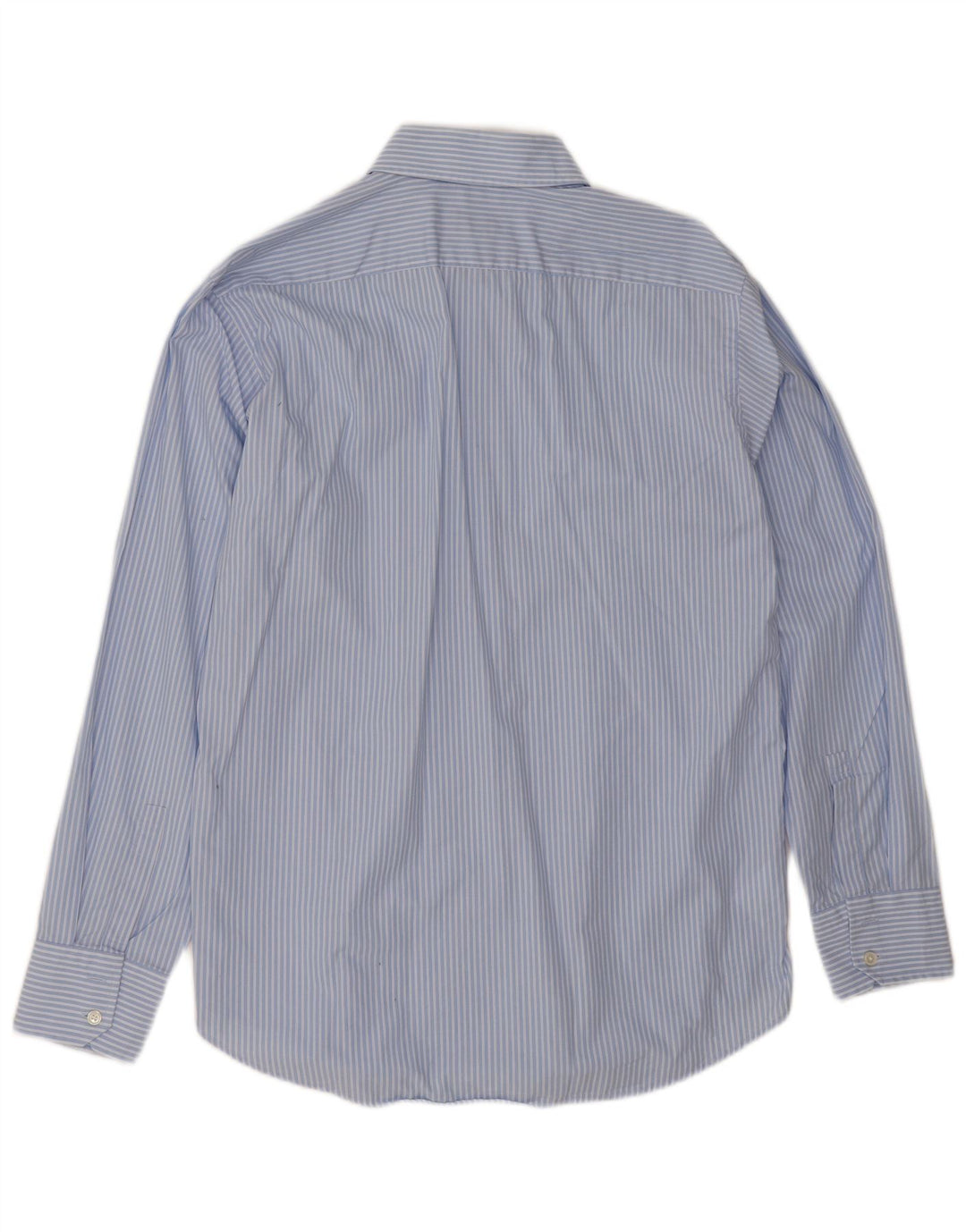 Hugo Boss Mens Shirt Size 41 16 Large Blue Pinstripe