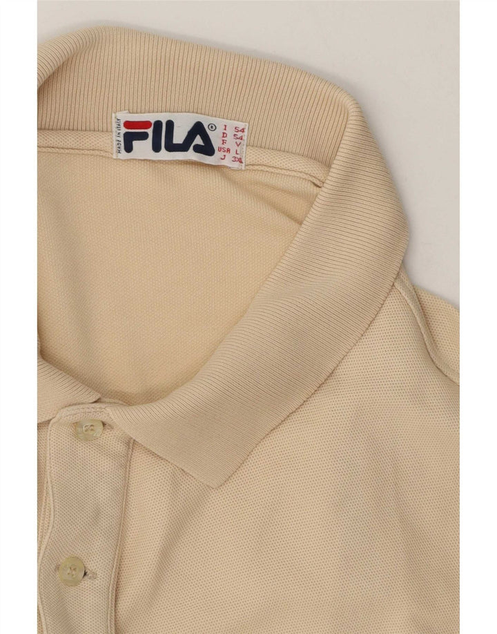 Fila Mens Polo Shirt IT 54 XL Beige