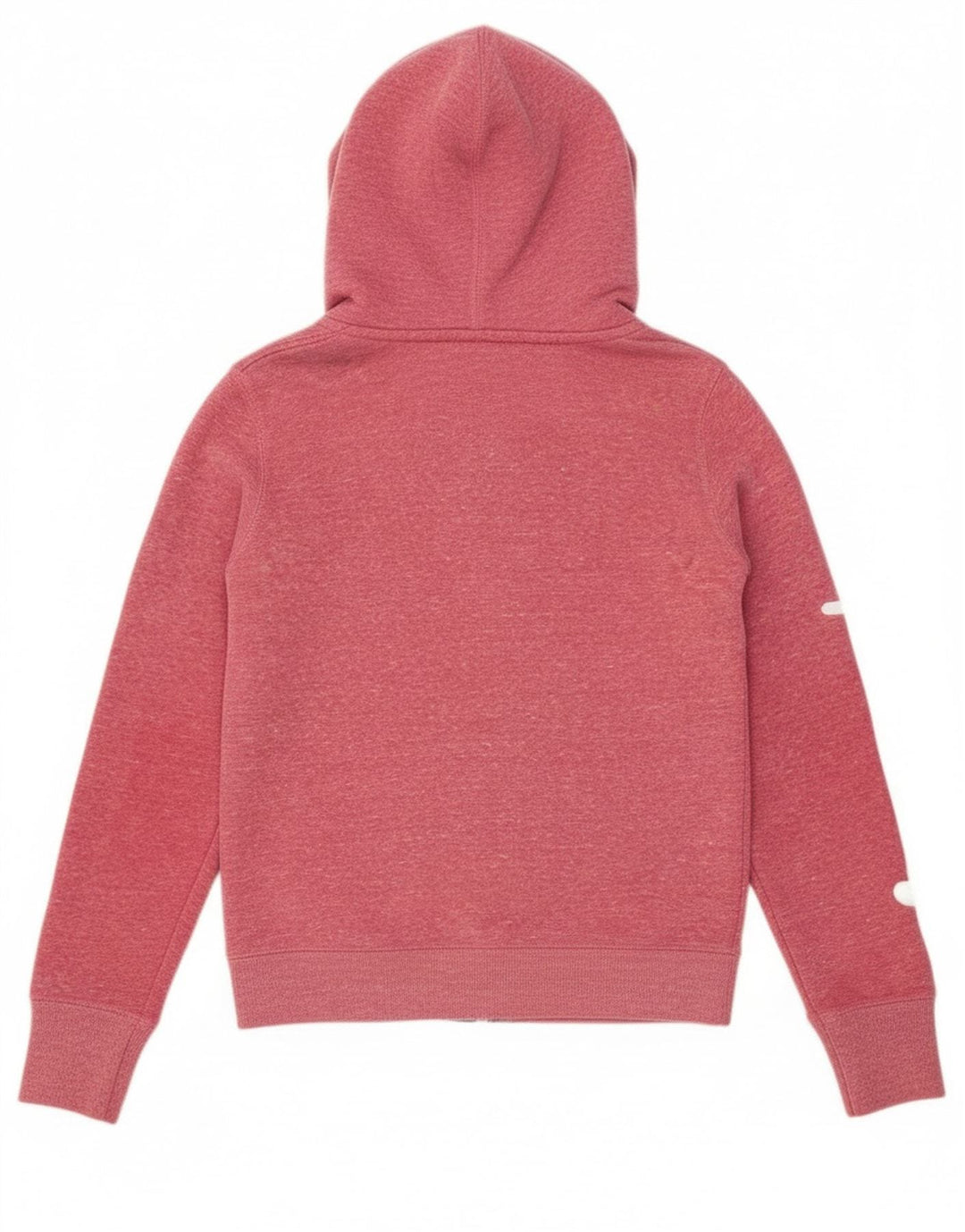 Superdry Womens Graphic Zip Hoodie Sweater UK 10 Small Pink Polyester