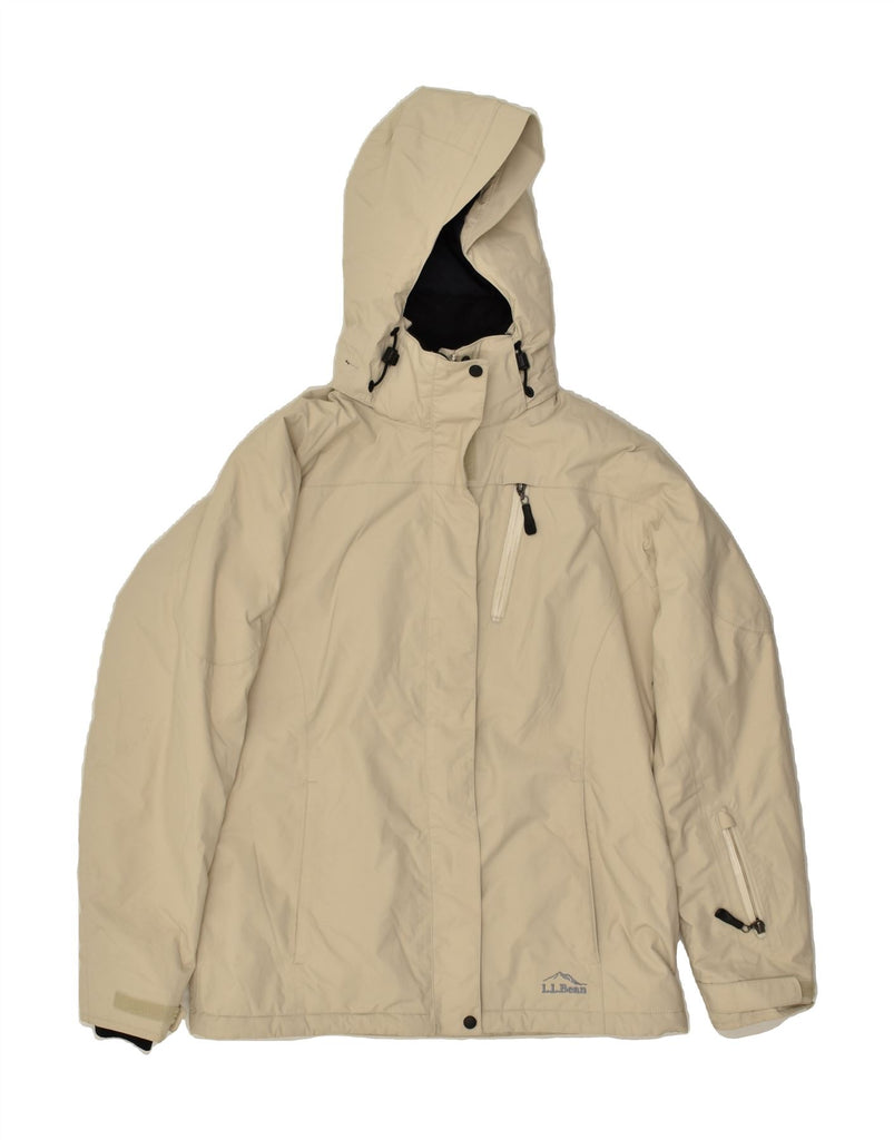 L.L.BEAN Mens Hooded Windbreaker Jacket UK 34 XS  Beige Nylon | Vintage L.L.Bean | Thrift | Second-Hand L.L.Bean | Used Clothing | Messina Hembry 