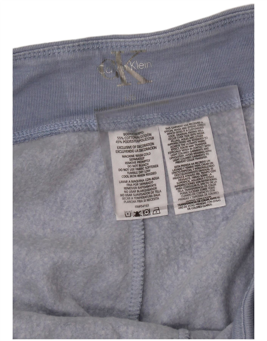 CALVIN KLEIN Womens Capri Tracksuit Trousers Joggers UK 16 Large  Blue