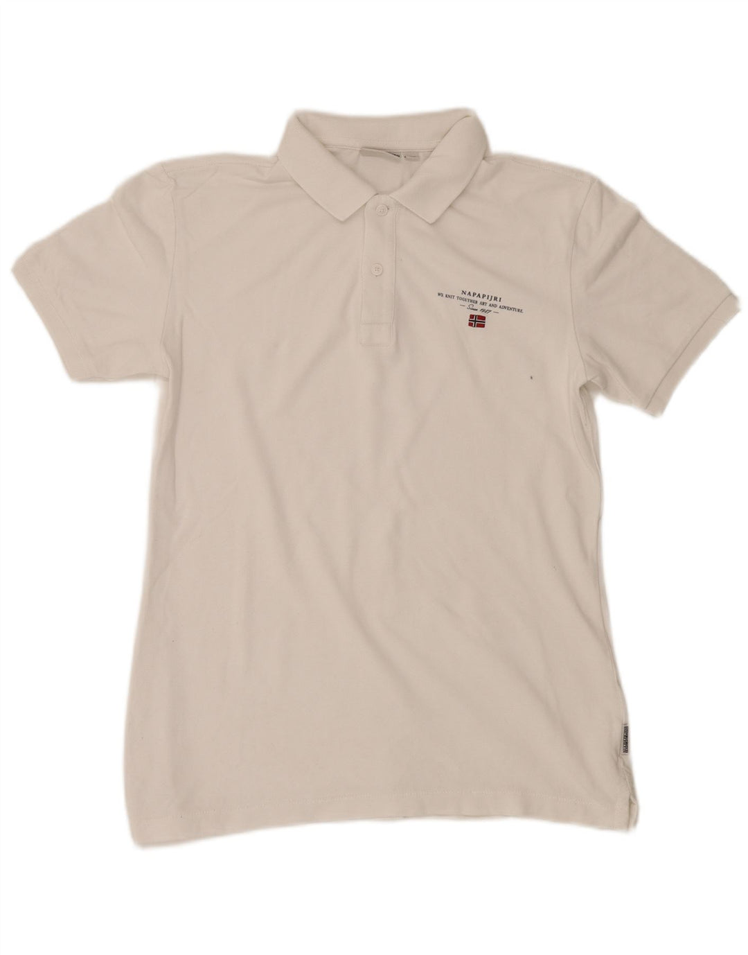 NAPAPIJRI Mens Polo Shirt Small White