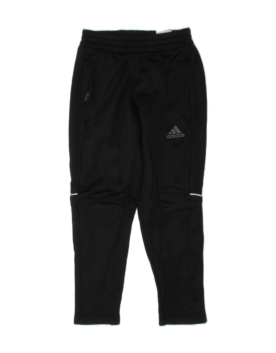 ADIDAS Boys Aeroready Tracksuit Trousers 7-8 Years  Black Polyester Vintage Adidas and Second-Hand Adidas from Messina Hembry 