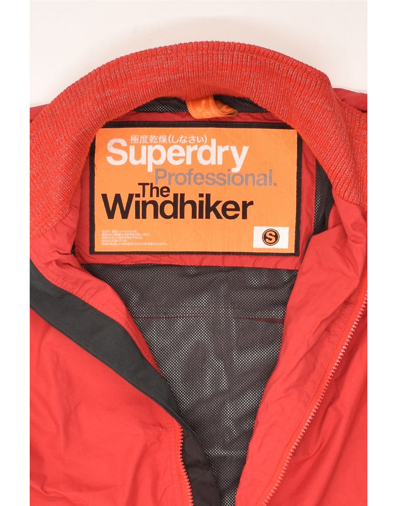 SUPERDRY Mens Rain Jacket UK 36 Small Red Polyester | Vintage Superdry | Thrift | Second-Hand Superdry | Used Clothing | Messina Hembry 