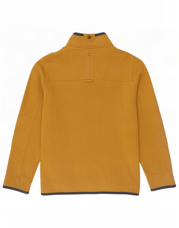 Fat Face Mens The Airlie Zip Neck Sweatshirt Jumper 2XL Yellow Cotton