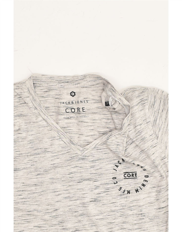 JACK & JONES Mens Slim Graphic T-Shirt Top XL Grey Flecked | Vintage Jack & Jones | Thrift | Second-Hand Jack & Jones | Used Clothing | Messina Hembry 