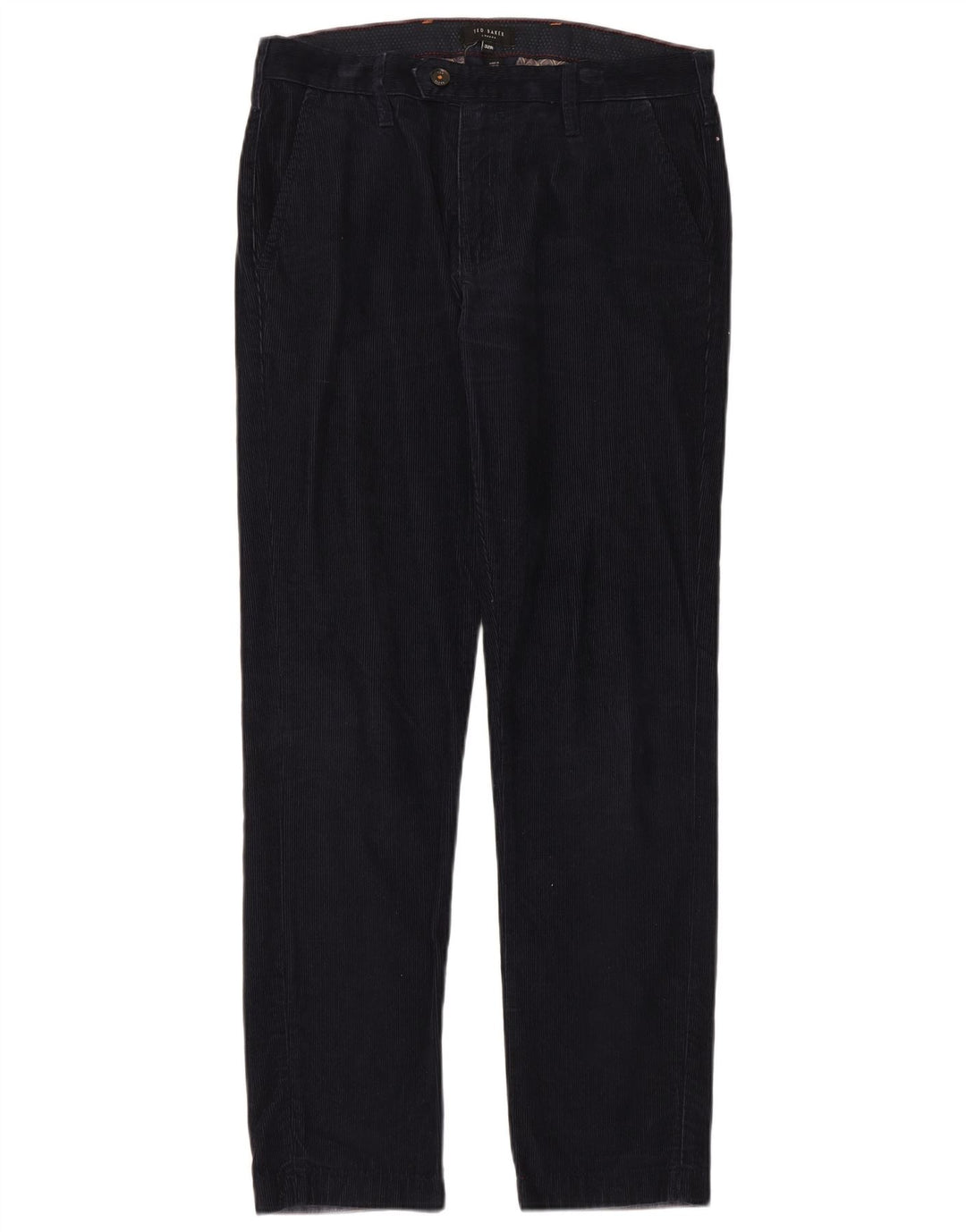 Ted Baker Womens Slim Corduroy Trousers W32 L31 Navy Blue
