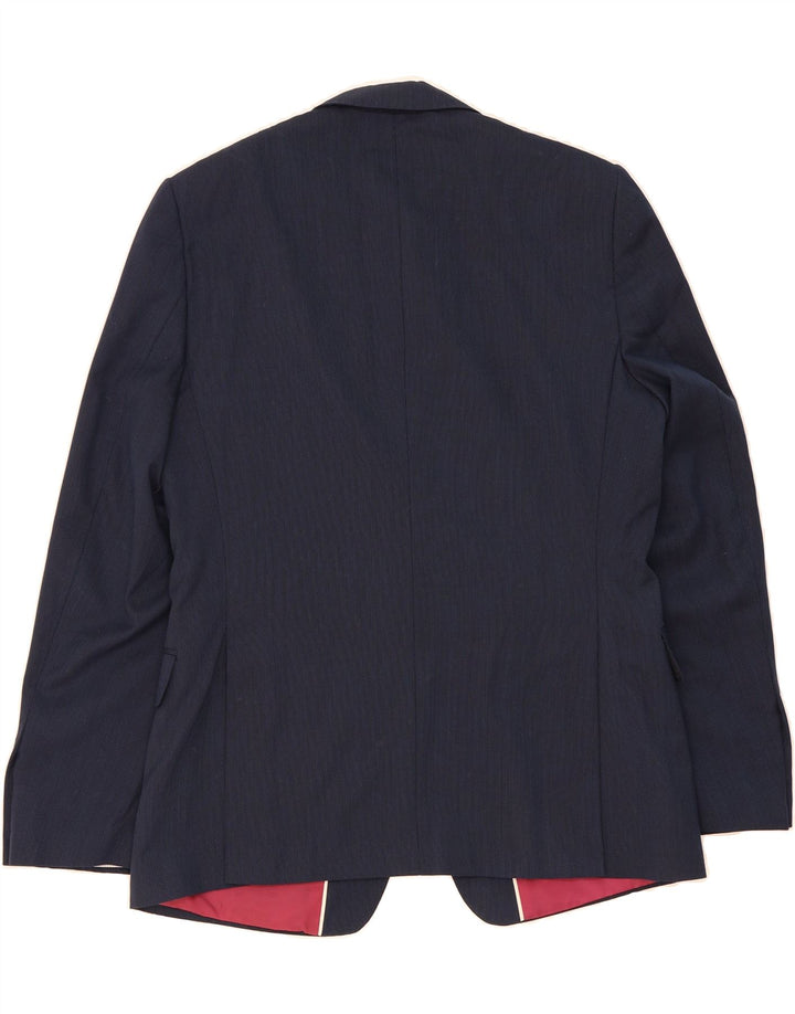 MARKS & SPENCER Mens Slim Fit 2 Button Blazer Jacket EU 52 XL Navy Blue Vintage Marks & Spencer and Second-Hand Marks & Spencer from Messina Hembry 