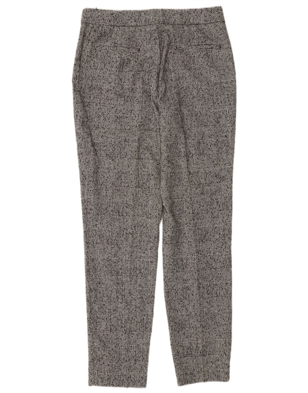 MASSIMO DUTTI Womens Slim Chino Trousers EU 38 Small W28  L30 Grey Check
