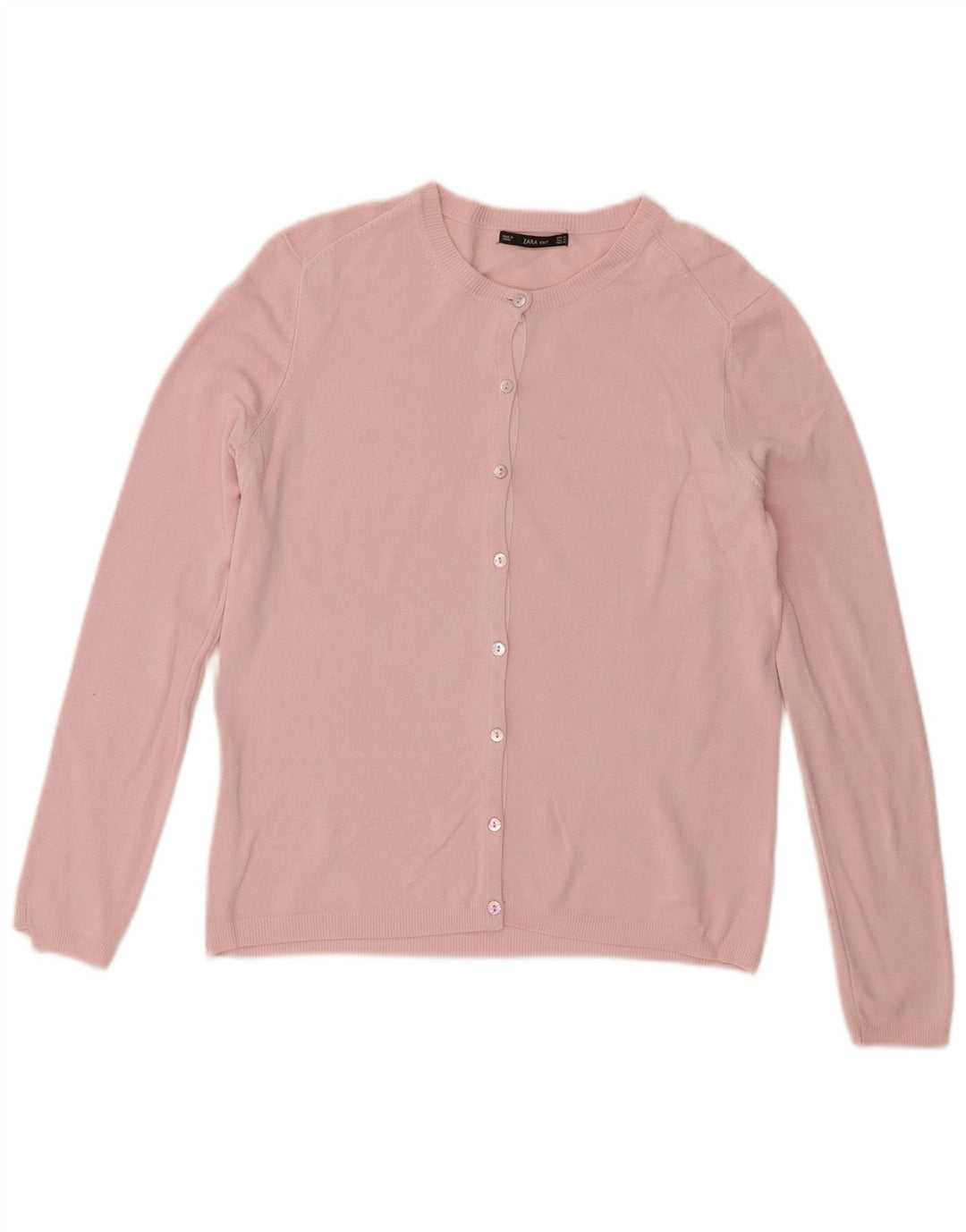 Zara Womens Cardigan Sweater UK 12 Medium Pink