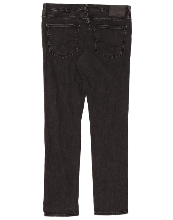 Jack & Jones Mens GLENN Straight Jeans W34 L32 Black Cotton