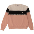 Fila Womens Graphic Sweatshirt Jumper UK 10 Small Pink Colourblock