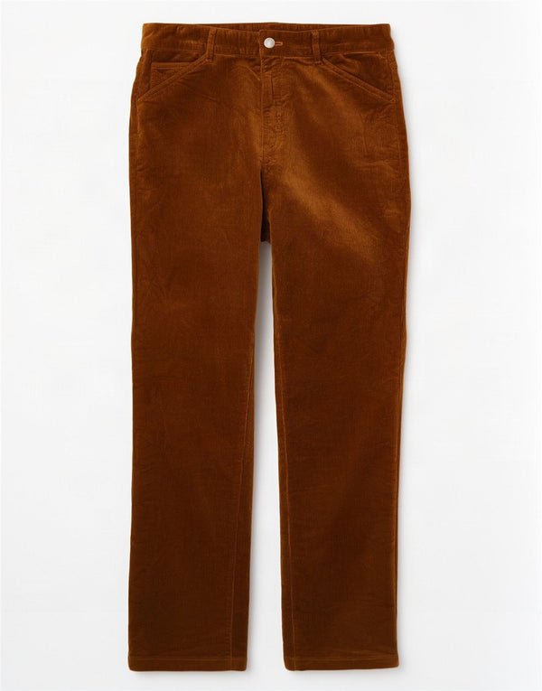 Massimo Dutti Womens Straight Corduroy Trousers EU 38 Small W28 L31 Khaki