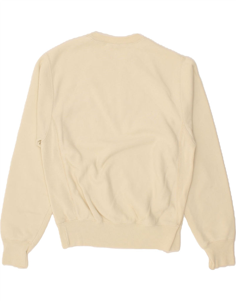 CHAMPION Mens Sweatshirt Jumper Small Beige Cotton Vintage Champion and Second-Hand Champion from Messina Hembry 