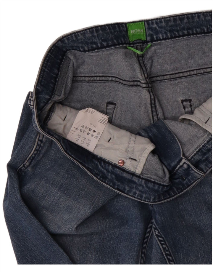 HUGO BOSS Mens Straight Jeans W40 L32 Blue Cotton
