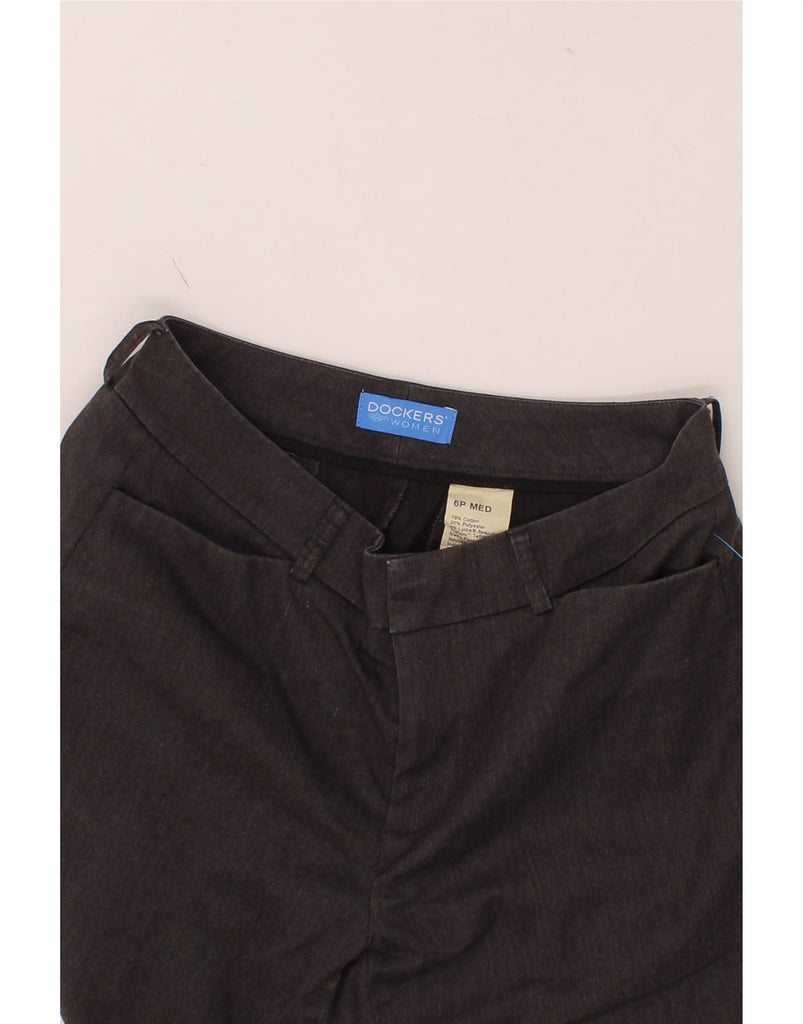 DOCKERS Womens Straight Casual Trousers US 6 Medium W28 L28 Grey Cotton Vintage Dockers and Second-Hand Dockers from Messina Hembry 