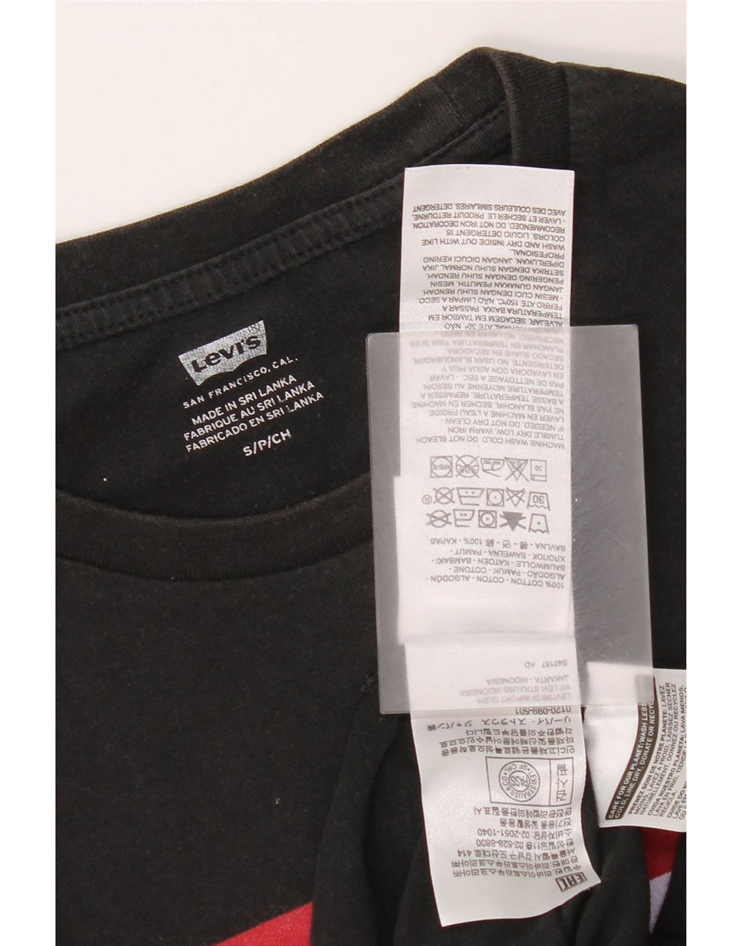 Levi's Mens Graphic T-Shirt Top Small Black Cotton