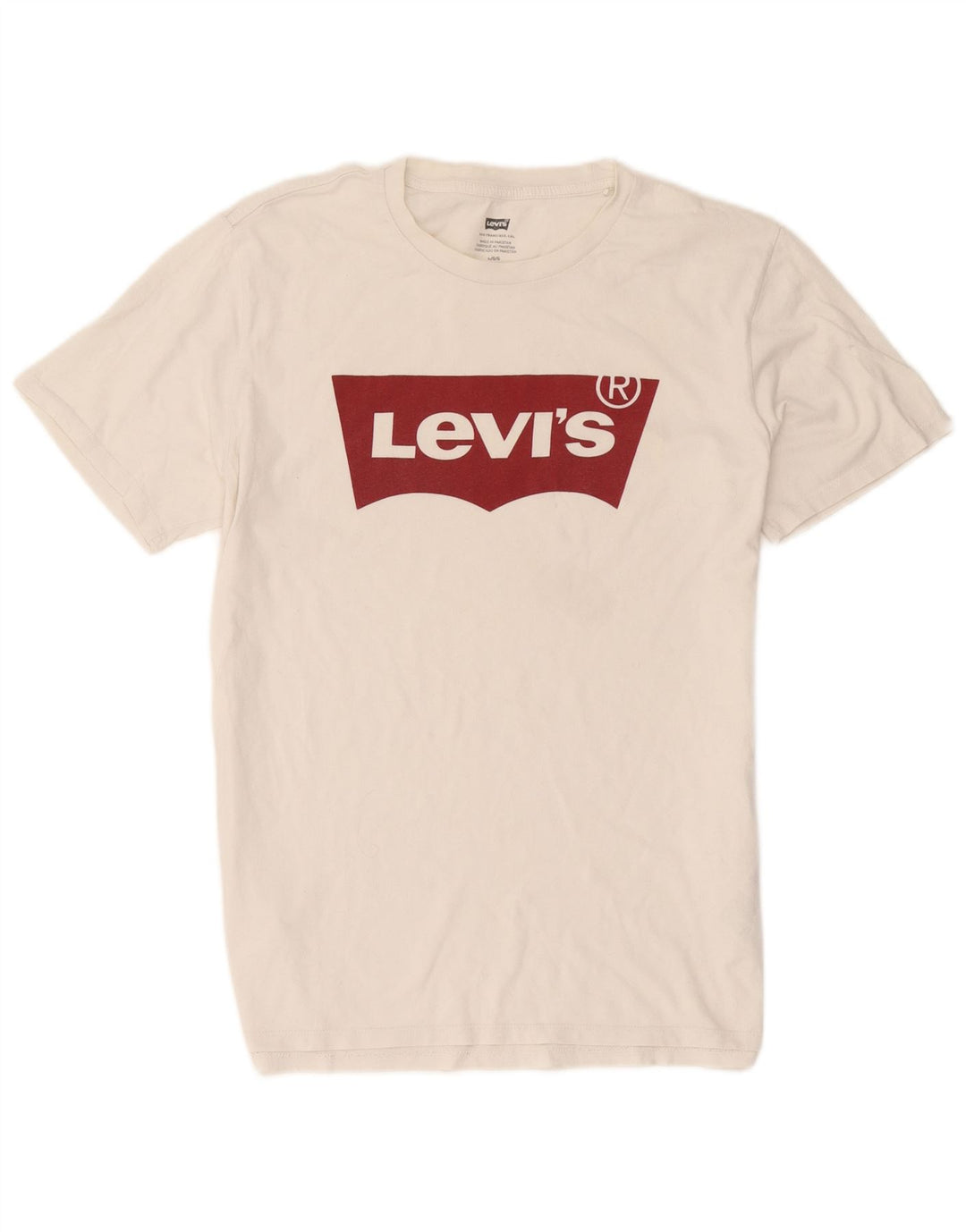 Levi's Mens Graphic T-Shirt Top Large White Cotton