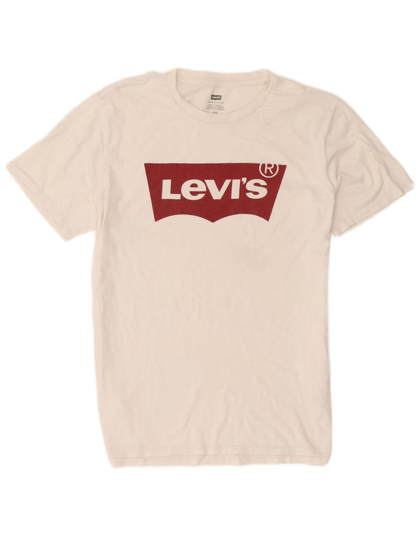 Levi's Mens Graphic T-Shirt Top Large White Cotton