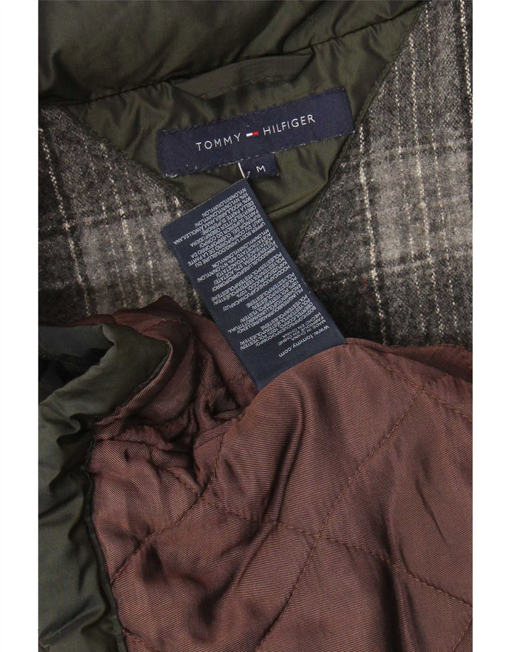 Tommy Hilfiger Mens Hooded Military Utility Jacket UK 38 Medium Khaki