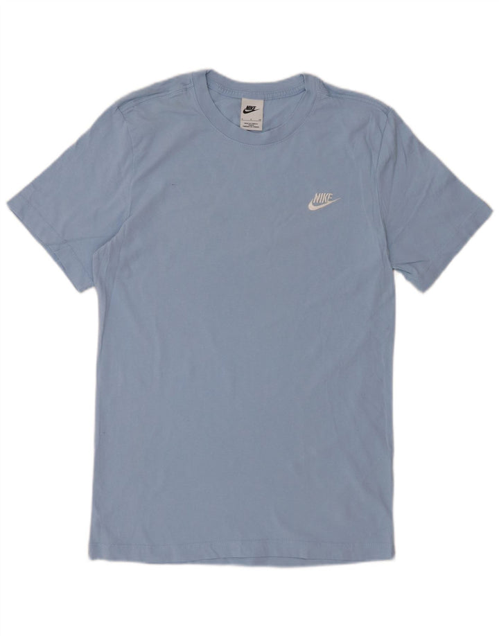 NIKE Mens T-Shirt Top Small Blue Cotton