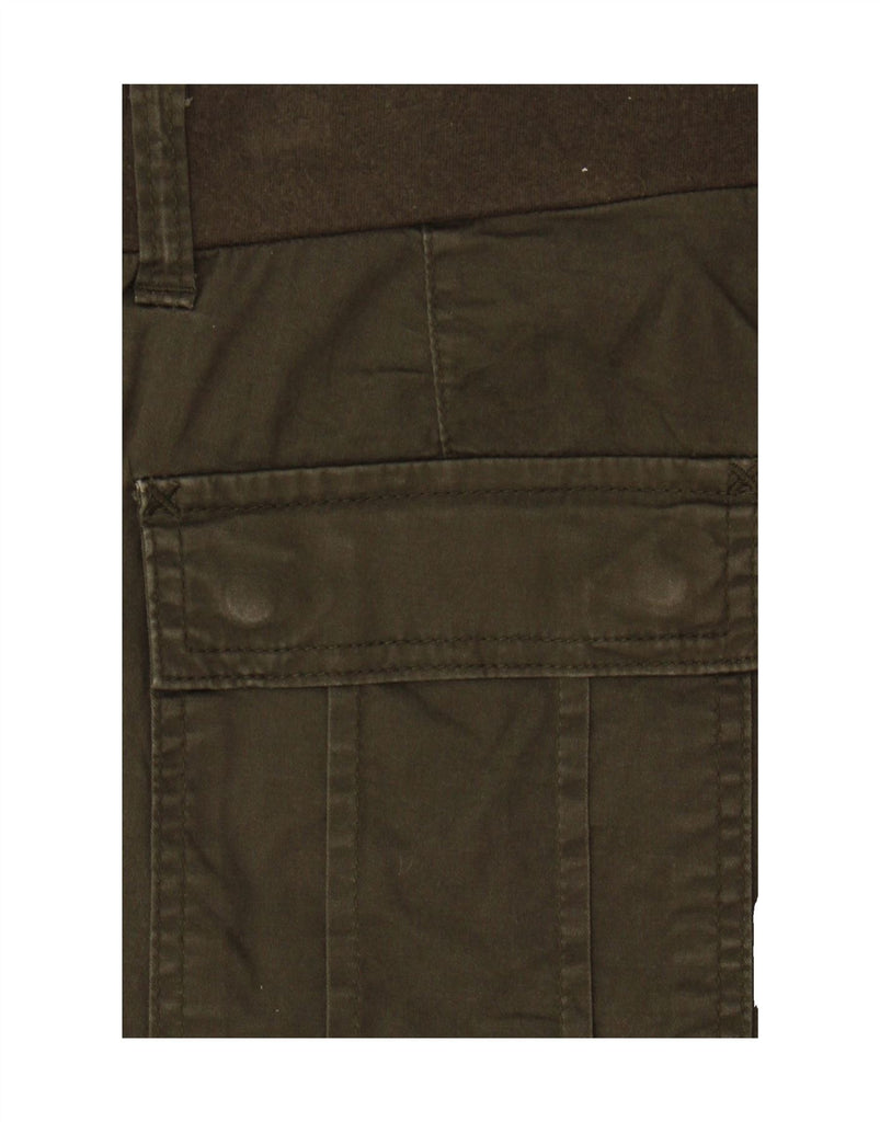 LEE Womens Mid Rise Relaxed Fit Capri Trousers US 4 Small W30 L21 Khaki Vintage Lee and Second-Hand Lee from Messina Hembry 