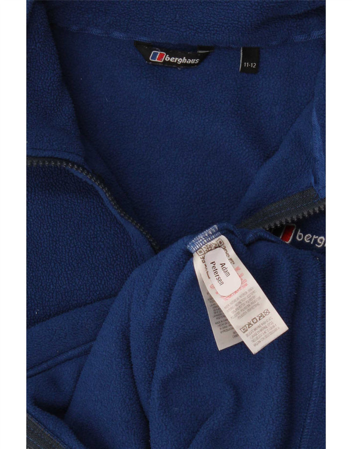 Berghaus Boys Fleece Jacket 11-12 Years Navy Blue Polyester