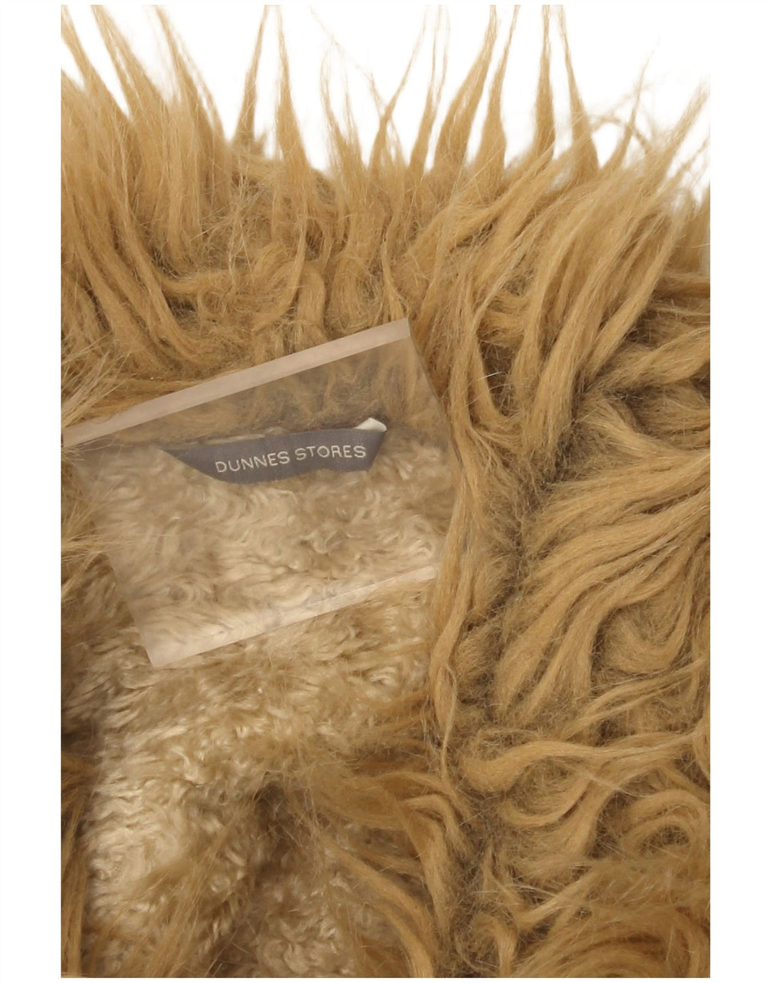 Dunnes Womens Sherpa Overcoat UK 8 Small Beige