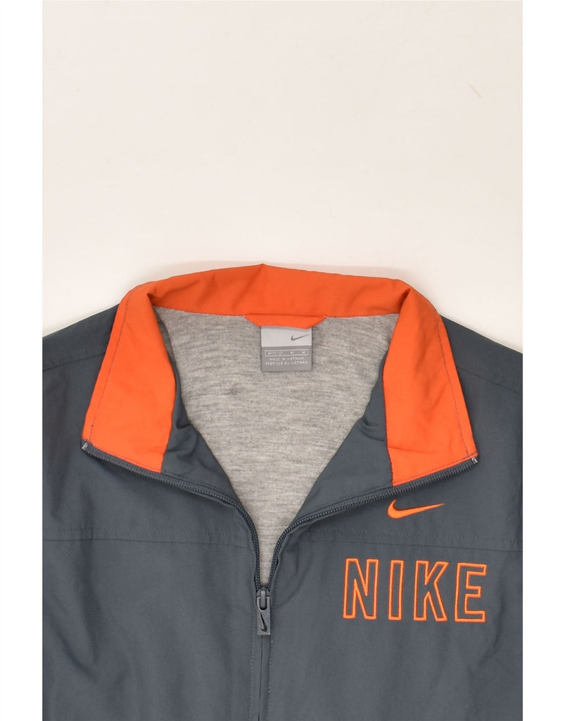 NIKE Boys Tracksuit Top Jacket 10-11 Years Medium Grey Polyester | Vintage Nike | Thrift | Second-Hand Nike | Used Clothing | Messina Hembry 