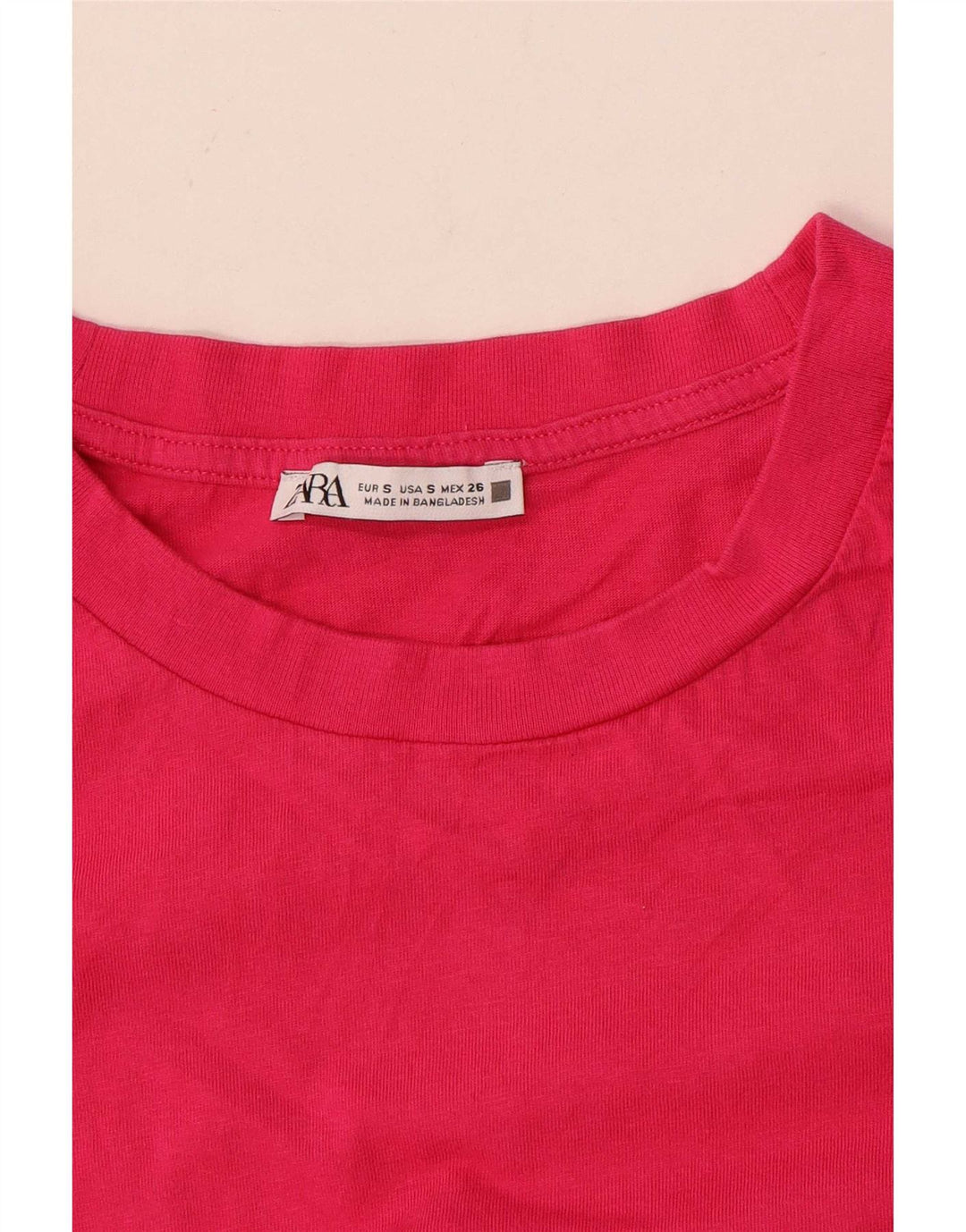 Zara Womens T-Shirt Top UK 10 Small Pink