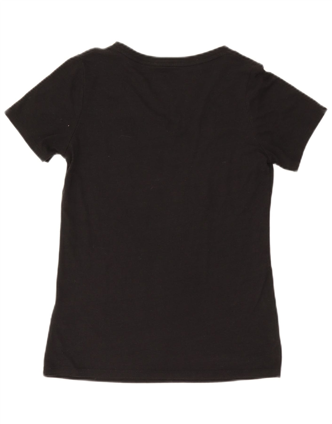 NIKE Womens Athletic Cut Graphic T-Shirt Top UK 10 Small Black Polyester