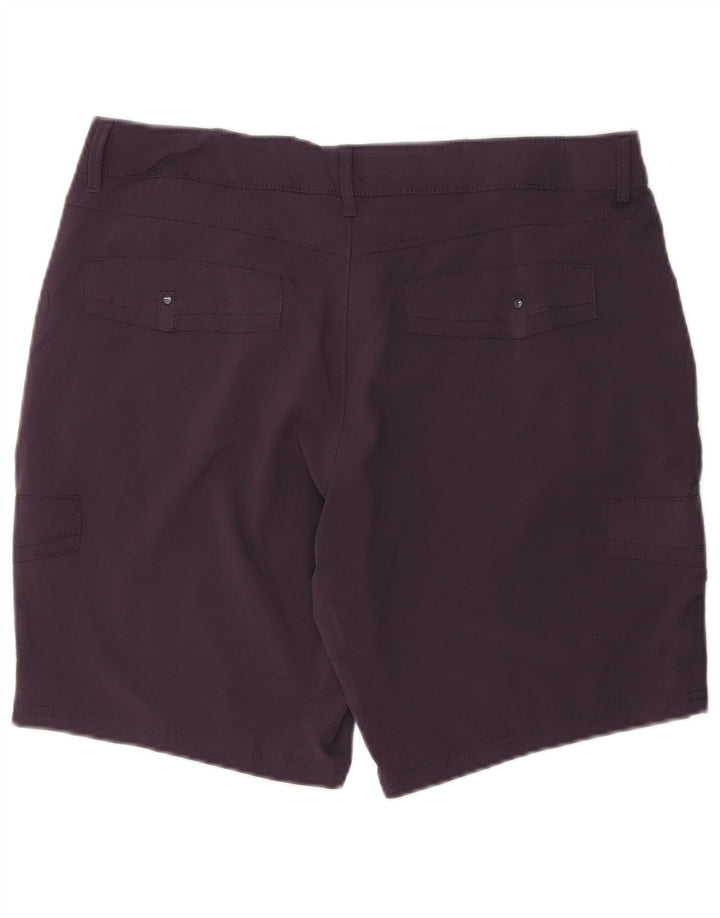 LEE Womens Cargo Shorts US 14 XL W36 Purple Polyester
